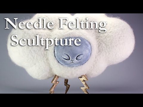 Needle Felting Tutorial: Needle felting small sculpture