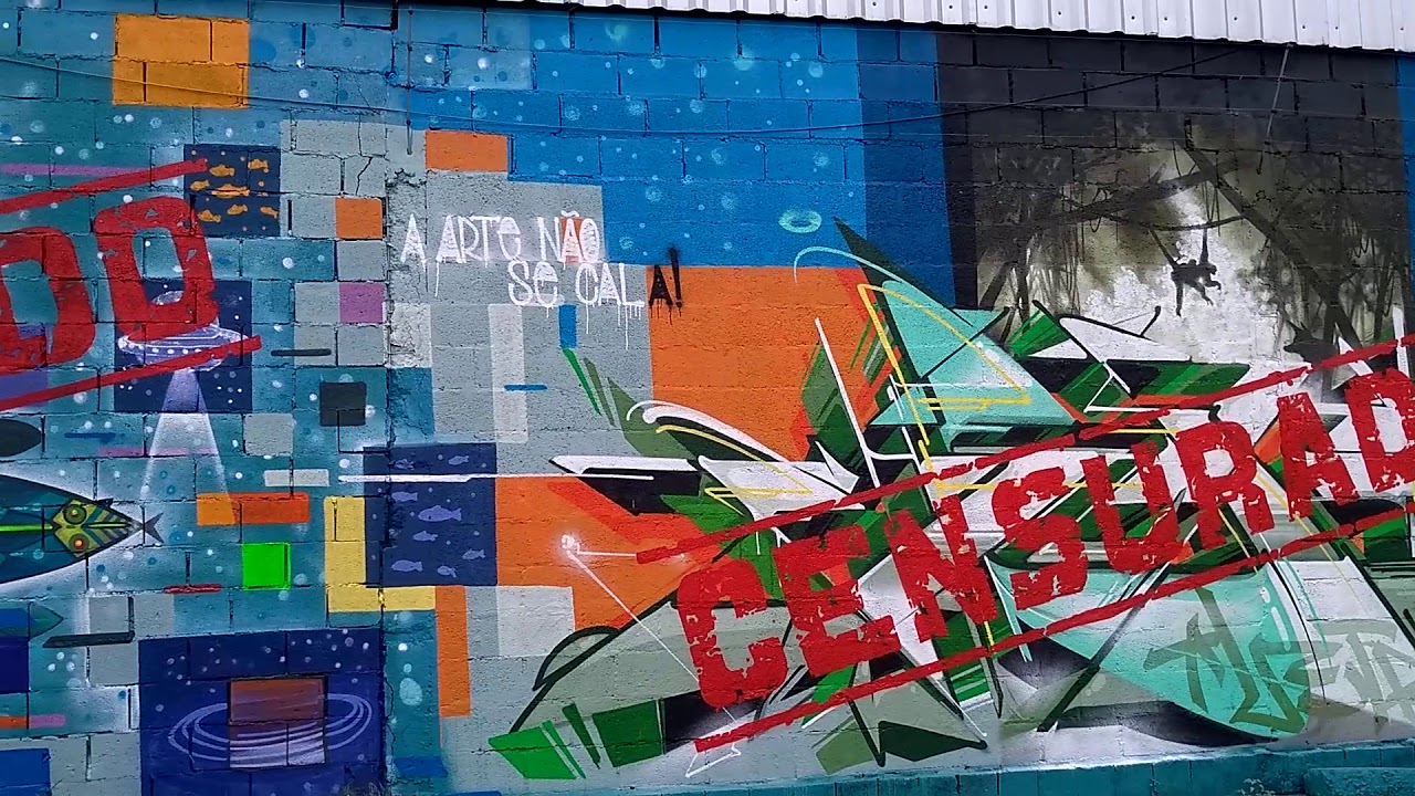 Agnaldo Mirage graffiti (censurado ) em BH minas gerais