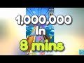 How I get one million points in 8 minutes - Subway Surfers