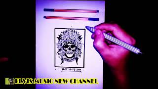 Indian Apache Skull Tattoo Idea With Visual Effect Best Collections Geronimo Bone