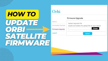 How to Update Orbi Satellite Firmware