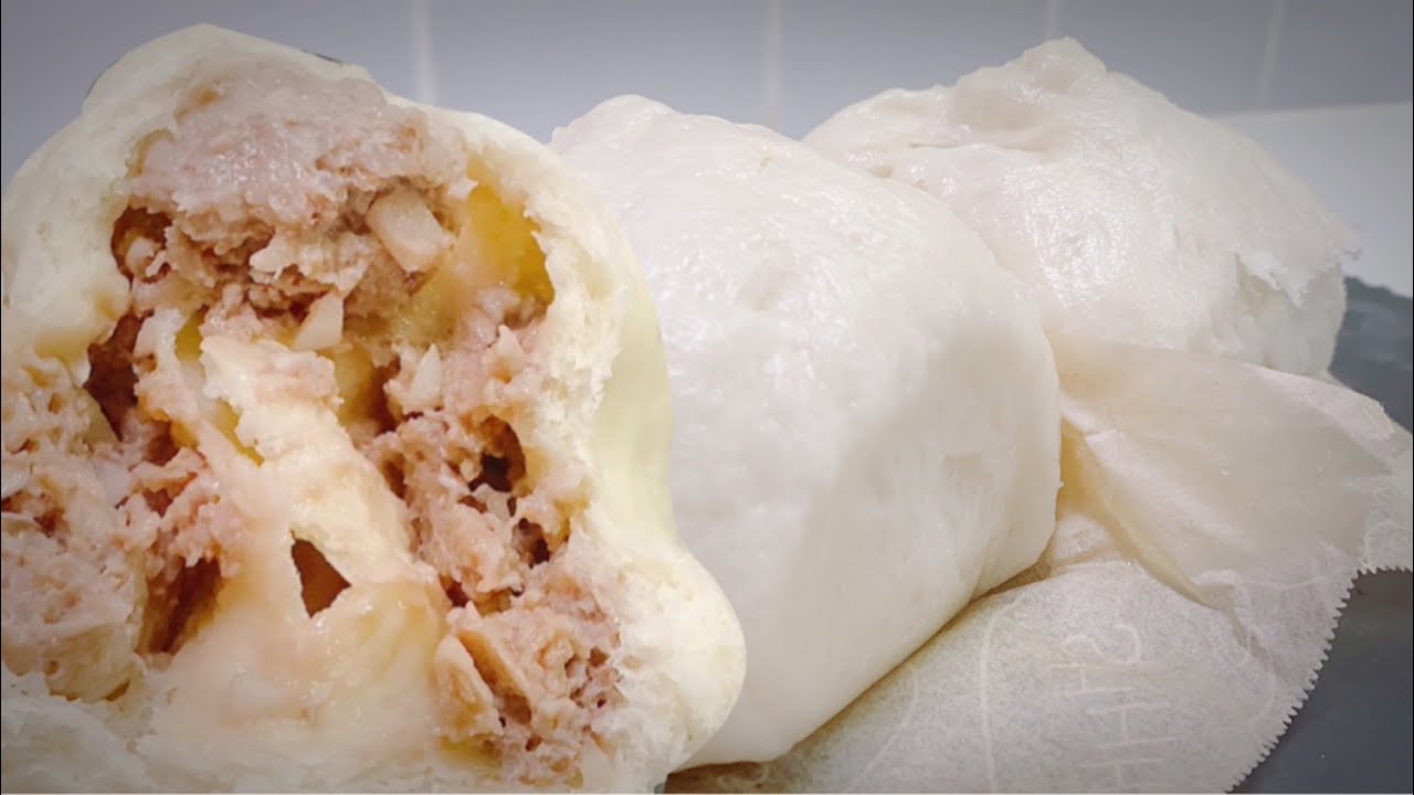 NIKUMAN Pan al vapor Chino con mucha CARNE e ingredientes fáciles de conseguir