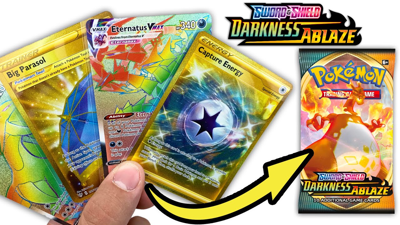 1 In Every 4 Packs So Many Ultra Secret Rare Pokemon Cards Huge Darkness Ablaze Opening Youtube