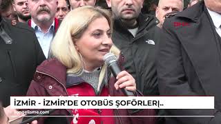 İzmi̇r - İzmirde Otobüs Şoförleri Iş Bıraktı Ti̇s Görüşmelerinde 13 Madde Kabul Edildi