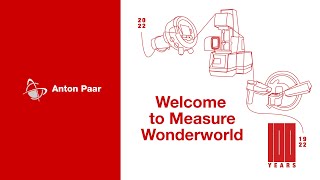 100 Years Anton Paar. Welcome to measure wonderworld.