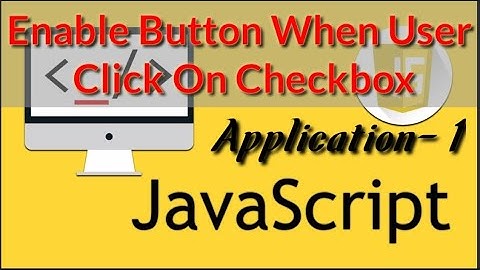 Enable Button Active On Checkbox Checked