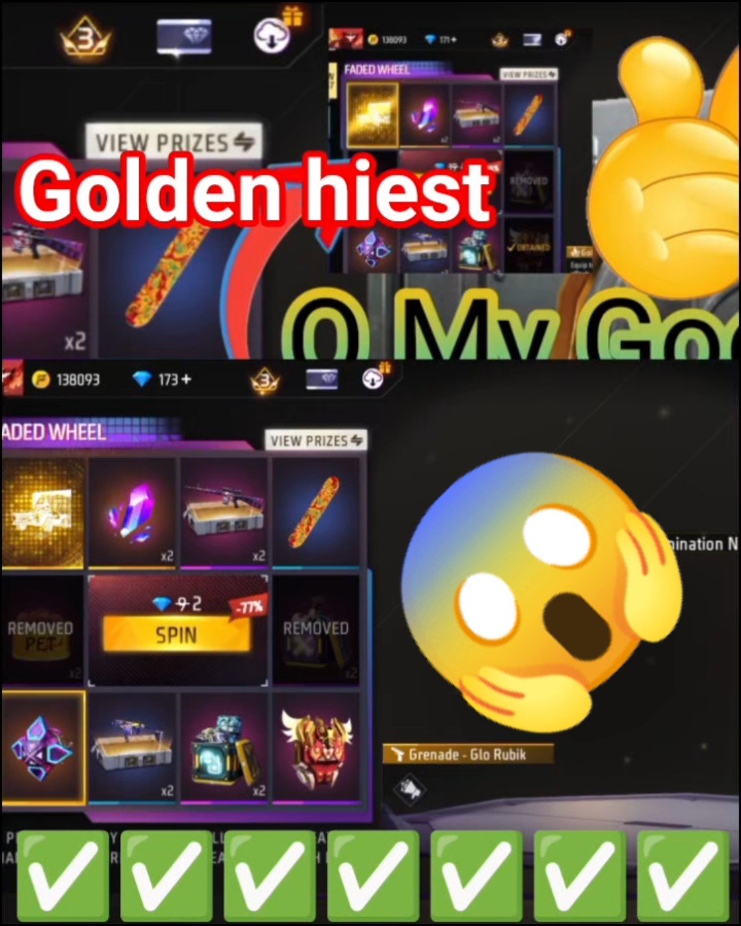 ff golden heist animation #freefirenewevent #zx #gaming