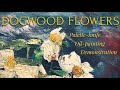 How to Paint Dogwood Flowers:  Palette Knife Oil-Painting Demonstration