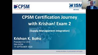CPSM CERTIFICATION JOURNEY WITH KRISHAN! (Exam 2)