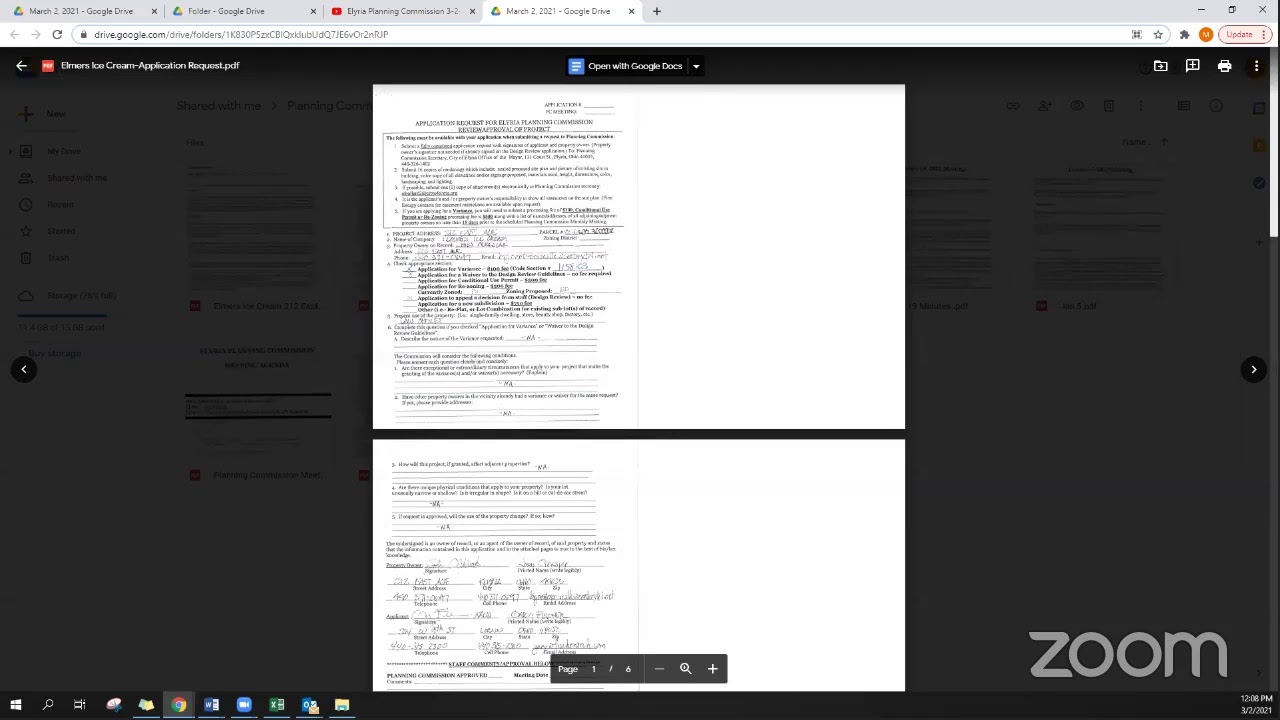 Elyria Planning Commission March 02, 2021 YouTube