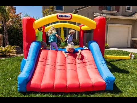 little tikes shady jump n slide bouncer