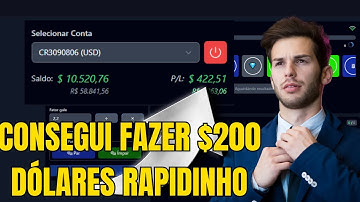 DERIV: COMO ESTOU FAZENDO 200 DÓLARES TODOS OS DIAS(SIMPLES)
