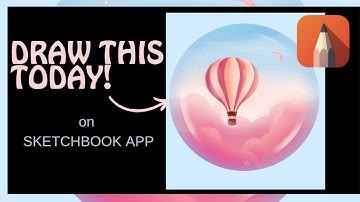 Sketchbook App Tutorial: Bubble Landscape Digital Art| Full Process Video for Beginners (android)