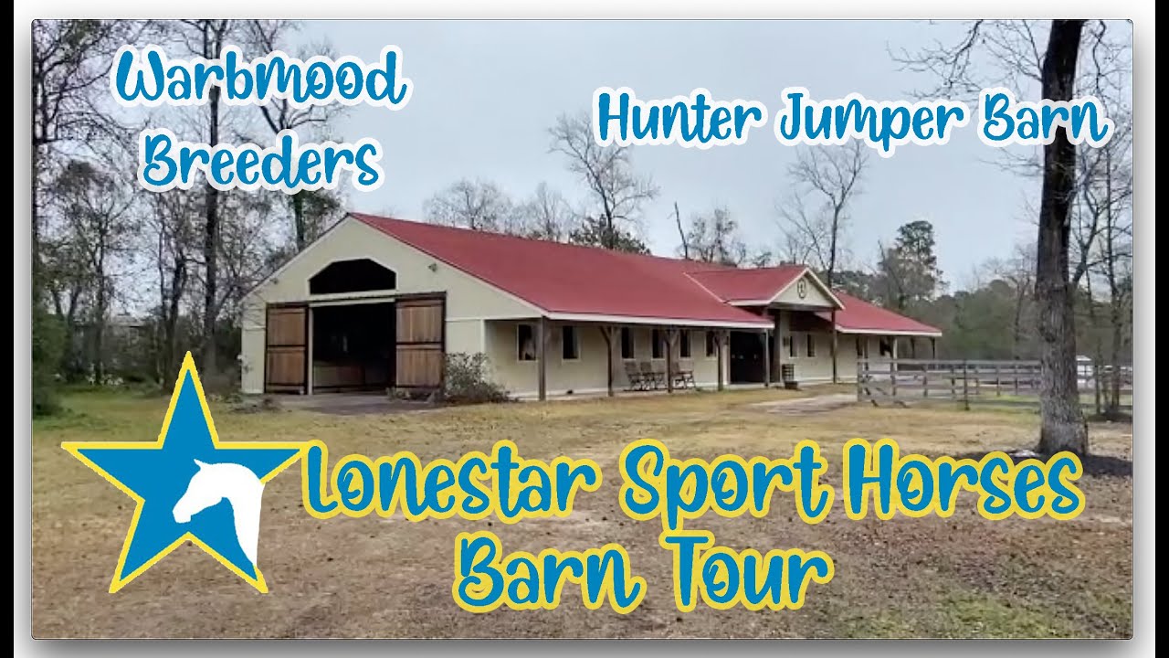 Equestrian Barn Tour. Hunter Jumper Barn Tour in Texas who also breeds