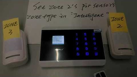 Kerui  8218G 8219G alarm how to set the sensor zone type