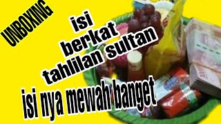 Pulang dari tahlilan dapat berkat isi nya mewah banget