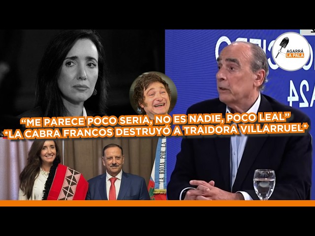 LA CABRA FRANCOS ENFRENTÓ A VILLARRUEL Y LA DEJÓ PEDALEANDO EN EL AIRE: "NO ES NADIE, POCO LEAL"