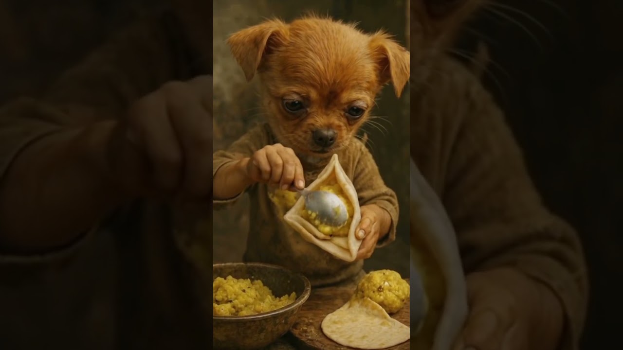 the chota puppy is helping to others..!