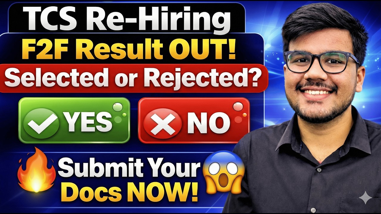 TCS F2F Re-Hiring Result LIVE –Are YOU Selected? 🔥