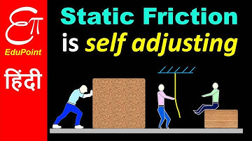 Static Friction is SELF ADJUSTING force | explained in HINDI