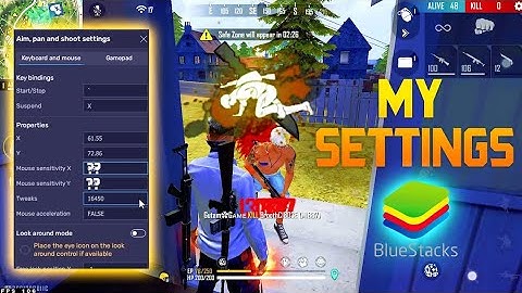 Bluestacks 5 NEW best headshot free fire settings 🎯, Keymapping + Custom HUD, Regedit with Aimlock.