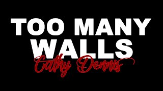 TOO MANY WALLS  By Cathy Dennis KARAOKE