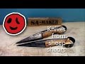 How to make a pair of knives from old sheep shears