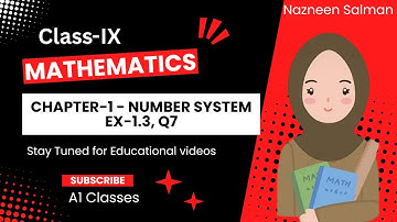 Class 9 Maths | Chapter 1 | Exercise 1.3, Q7 | Number System | NCERT |
