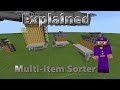 MCPE Multi-Item Sorter Explained