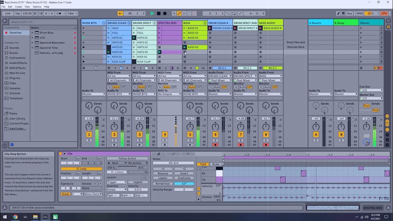Spectral Resonator Drums Ableton Live YouTube