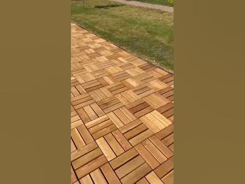Садовый паркет из лиственницы на объекте заказчика | #лиственница # ...