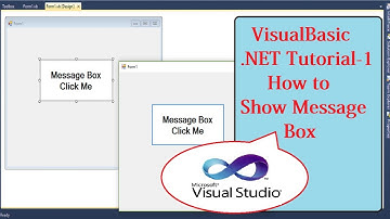 Visual Basic .NET Tutorial -1 \ How to Show Message Dialog Box
