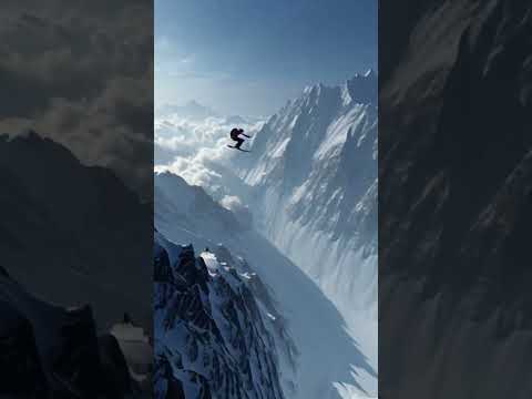 السقوط من اعلى جبل ثلجي