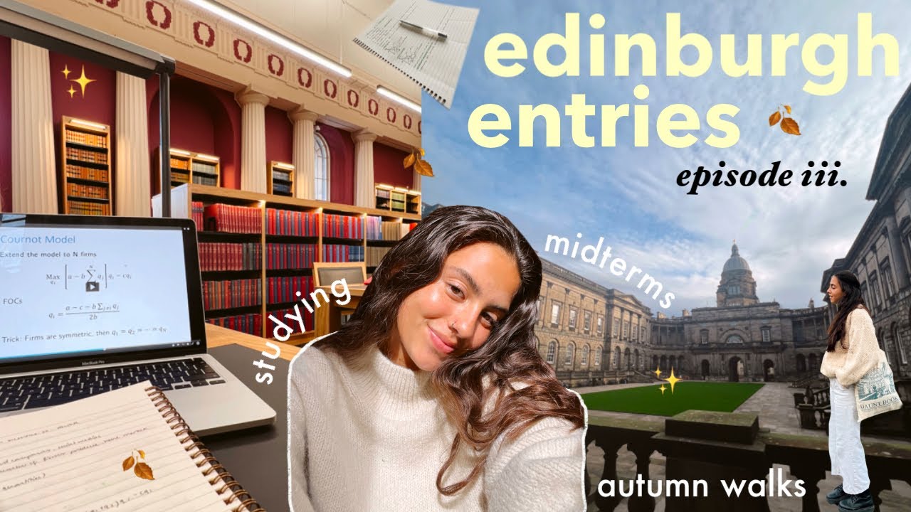 записи в Эдинбурге 🍂 учёба, промежуточные экзамены, осенние прогулки