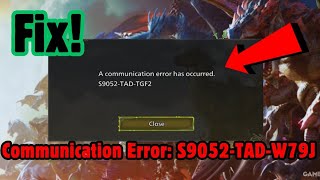 Fix Monster Hunter Wilds Communication Error (S9052-TAD-W79J) – Easy Step-by-Step Solution!