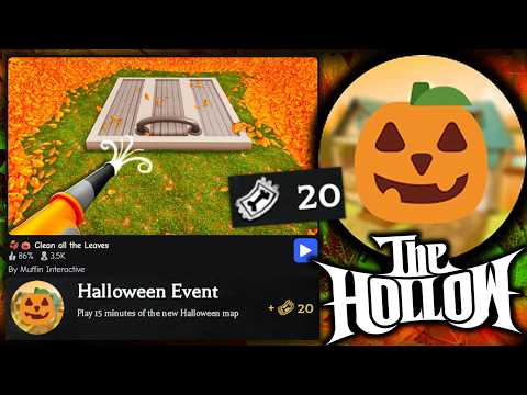 EVENT! HOW TO GET 20 TICKETS & THE BADGE FROM Clean all the Leaves! (ROBLOX THE HOLLOW)
