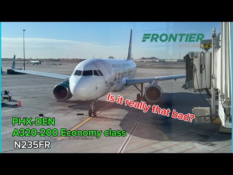Frontier airlines Airbus A320-200 trip report | economy class | N235FR |