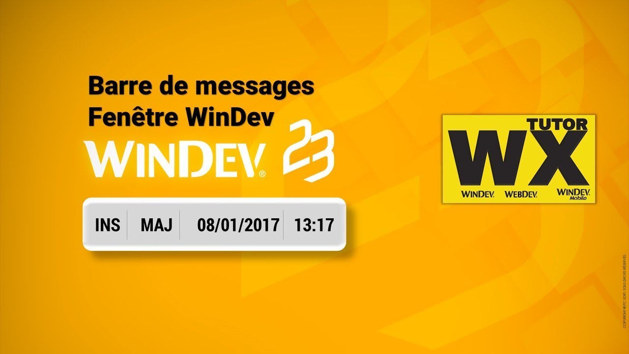 WinDev Barre Messages