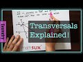 Geometry Transversals and Angles Quiz