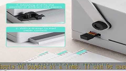 OFFNOVA Spiral Coil Binding Machine, Manual Book Round Hole Punch Book Binder with Electric Coil In