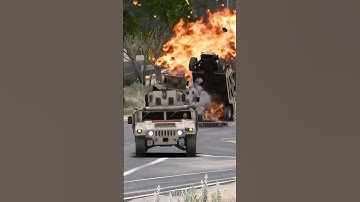 Army Chases The Military Vehicle But It Destroys Them In Grand Theft Auto V