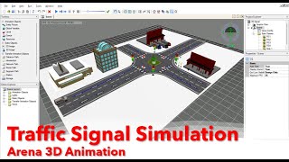 Traffic Signal Simulation | Arena 3D Animation | Arena Visual Designer