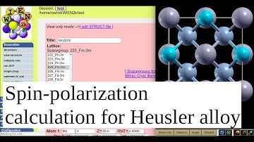 WT10: Spin-polarization calculation for Heusler alloy using WIEN2k