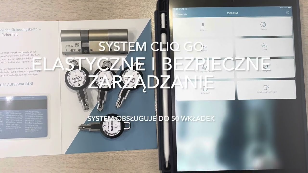 CLIQ Go system klucza