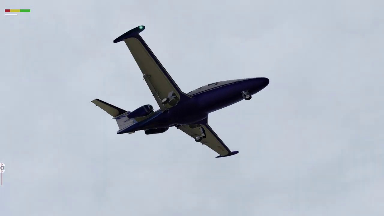 X-Plane 11.30 Aerobask Eclipse 550 Disney Bond Short Final Orlando Executive Visual Approach (KORL)