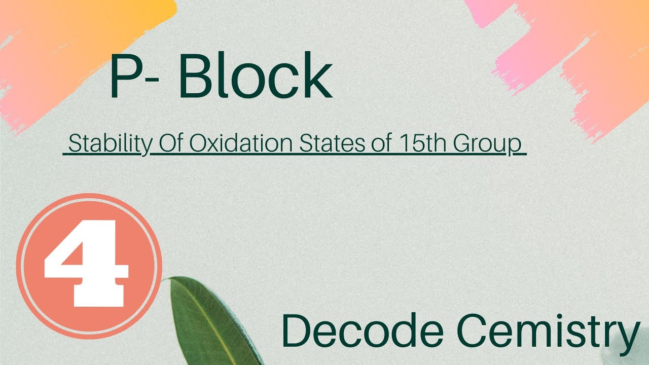 Stability Of Oxidation States of Group-15 Elements | Disproportionation of Nitrogen and Phosphorous