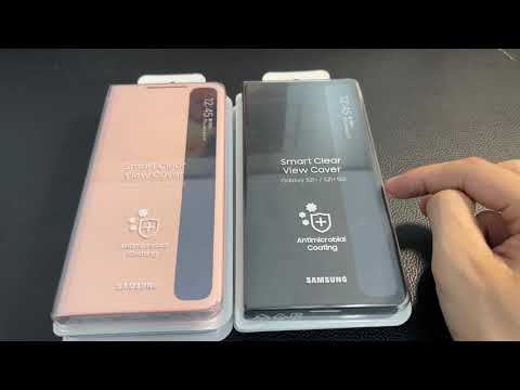 Video Bao da Galaxy S21 Ultra,S21 Plus,S21 Nắp Gập Clear... - youtube
