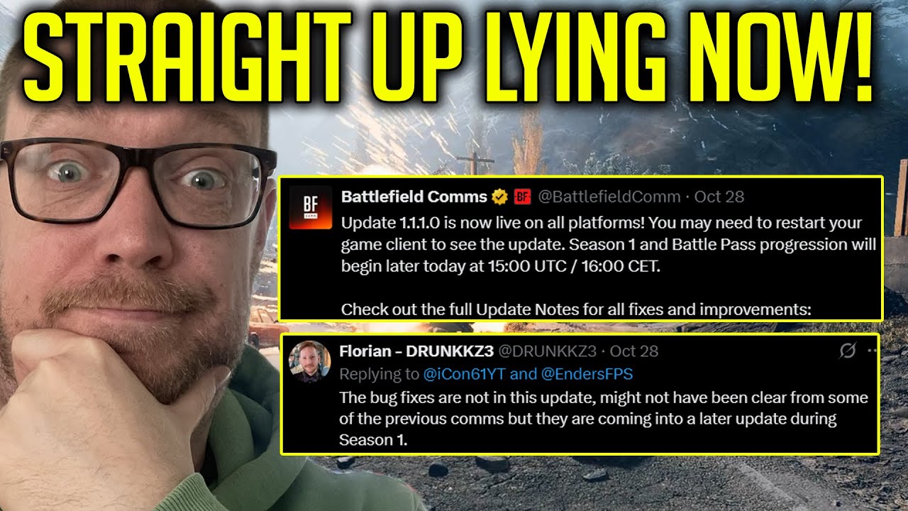 DICE и EA теперь лгут об обновлениях и исправлениях Battlefield 6