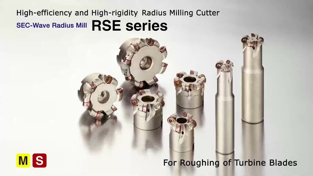 RSE Series - High-efficiency and High-rigidity Radius Milling Cutter