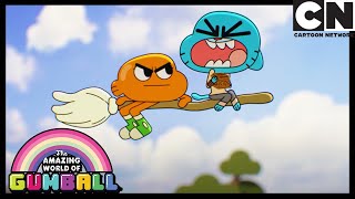 Gumball and Darwin take to the skies | The Colossus | Gumball | Cartoon Network